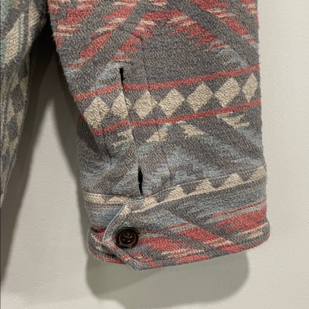 Faherty Multicolor Geometric Hooded Pullover - image 4